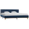 vidaXL Bettgestell Blau Stoff 180x200 cm