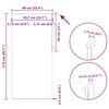 vidaXL Verdunkelungsrollo Wei&szlig; 90x210cm Stoffbreite 85,7 cm Polyester