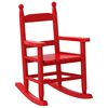 vidaXL Schaukelstuhl f&uuml;r Kinder 2 Stk. Rot Massivholz Pappel
