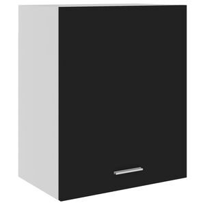 vidaXL H&auml;ngeschrank Lyon Schwarz 50x31x60 cm Holzwerkstoff