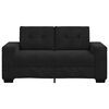 vidaXL Zweisitzer-Sofa Schwarz 160x77x82 cm Samt
