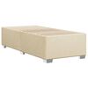vidaXL Boxspringbett mit Matratze Creme 80x200 cm Stoff