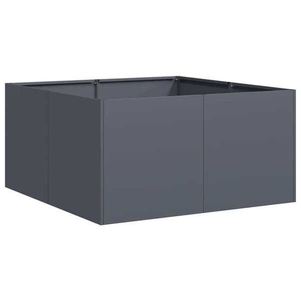vidaXL Pflanzk&uuml;bel Anthrazit 80x80x40 cm Kaltgewalzter Stahl