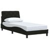 vidaXL Bettgestell ohne Matratze Schwarz 90x190 cm Stoff