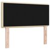vidaXL Kopfteil mit Kopfteil Creme 80 cm Kunstleder
