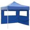 vidaXL Faltzelt mit 2 W&auml;nden 3 x 3 m Blau