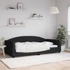 vidaXL Tagesbett Schwarz 100x200 cm Stoff
