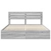 vidaXL Bettrahmen Graues Sonoma 200 x 200 cm Ingenieurs Holz