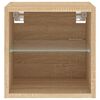 vidaXL TV-Wandschr&auml;nke mit LED-Leuchten 2 Stk. Sonoma-Eiche