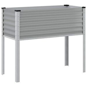 vidaXL Pflanzk&uuml;bel Grau 100x45x90 cm Stahl