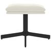 vidaXL Fußhocker Cremeweiß 60x60x36 cm Samt
