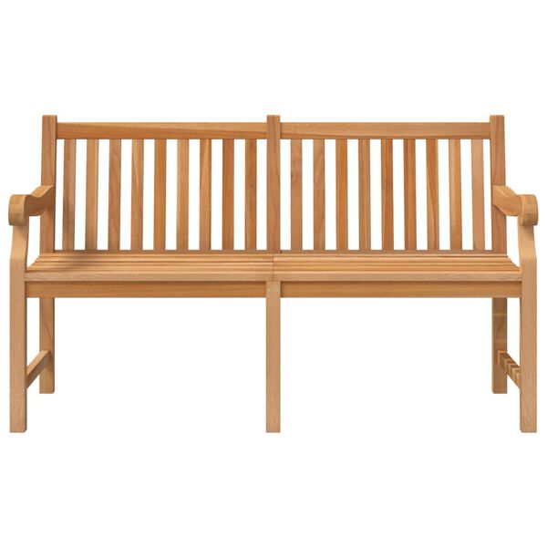 vidaXL Gartenbank 150 cm Massivholz Teak