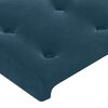 vidaXL Bettgestell ohne Matratze Dunkelblau 140x200 cm Samt
