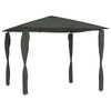 vidaXL Pavillon mit Pfostenabdeckungen 3x3x2,6 m Anthrazit 160 g/m&sup2;