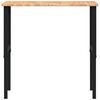 vidaXL Werkbank Hellbraun 100x60x(71,5-98) cm Massivholz Eiche