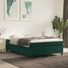 vidaXL Boxspringbettgestell Dunkelgr&uuml;n 140x200 cm Samt