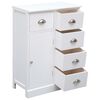 vidaXL Sideboard mit 10 Schubladen Wei&szlig; 113x30x79 cm Holz