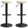 vidaXL Barhocker 2 Stk. Creme Samt