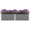 vidaXL Garten-Hochbeet 250 x 50 x 54 cm WPC Grau