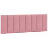 vidaXL Bettgestell mit LED ohne Matratze "Hanko" Rosa 120x200 cm Samt