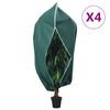 vidaXL Wintervlies mit Rei&szlig;verschluss 4 Stk. 70 g/m&sup2; 3,93x3,5 m