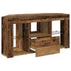 vidaXL Eck-LED-TV-Schrank Altholz 100 x 40 x 50 cm Holzwerkstoff
