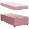 vidaXL Bettrahmen mit Matratze Rosa 80 x 200 cm Stoff