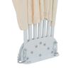 vidaXL Faltbarer Terrassen-Seitenf&auml;cher Creme 200 cm