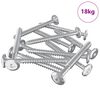 vidaXL Holzschrauben 1350 pcs Silber Stahl