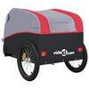 vidaXL Fahrradanh&auml;nger Schwarz und Rot 45 kg Eisen
