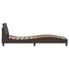 vidaXL Bettgestell "Dover" Dunkelbraun 80x200 cm Stoff