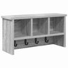vidaXL Wandmontierter Kleiderst&auml;nder Grau Sonoma 50 x 16 x 26 cm