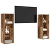 vidaXL TV-Schrankset 2 pcs Altholz 107 x 35 x 37 cm Holzwerkstoff