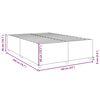 vidaXL Bettgestell ohne Matratze Creme 160x200 cm Stoff