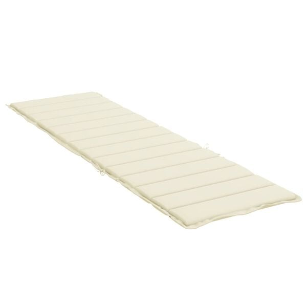 vidaXL Sonnenliegen-Auflage Creme 200x70x3 cm Oxford-Gewebe