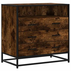 vidaXL Schubladenschrank R&auml;uchereiche 70x41x70 cm Holzwerkstoff