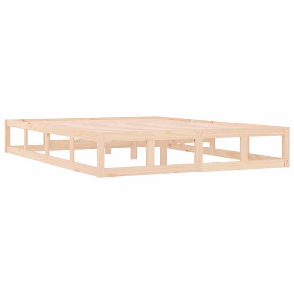 vidaXL Massivholzbett 200x200 cm