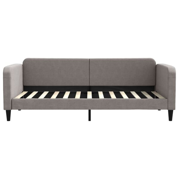 vidaXL Tagesbett Taupe 90x200 cm Stoff