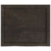 vidaXL Wandregal Dunkelbraun 60x50x(2-6) cm Massivholz Eiche Behandelt