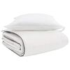 vidaXL Winterbettdecke mit Kissen 2 pcs Wei&szlig; Daunenfeder