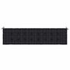vidaXL Gartenbank-Auflage Schwarz Karomuster 200x50x4 cm Stoff