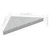 vidaXL Sonnenschirm-Gewichtsplatten 4 Stk. Dreieckig Garu Granit 60 kg