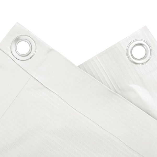 vidaXL Balkon-Sichtschutz Wei&szlig; 800x120 cm PVC