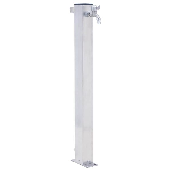 vidaXL Wassers&auml;ule f&uuml;r den Garten 60 cm Edelstahl Quadratisch