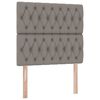 vidaXL Aufbewahrungsbett mit Matratze Taupe 90 x 190 cm Polyester