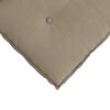 vidaXL R&uuml;ckenkissen Taupe 160 x 50 cm Mikrofaserstoff
