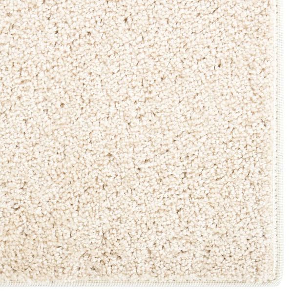 vidaXL Teppich Weich Rutschfest 115x170 cm Beige