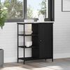 vidaXL Sideboard Schwarz Eichen-Optik 70 x 30 x 80 cm