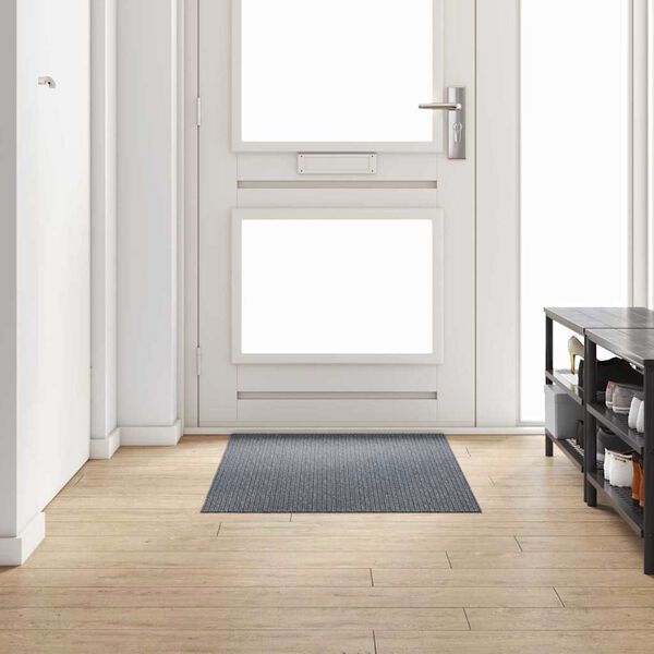 vidaXL Teppichl&auml;ufer Grau 80 x 150 cm Stoff