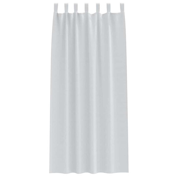 vidaXL Verdunkelungs-Vorh&auml;nge mit Ringen 2 pcs Helles Grau